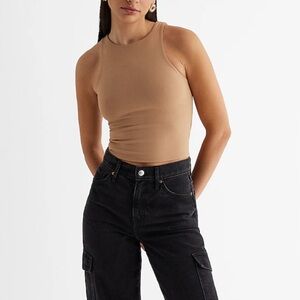 Express Body Contour Tan Tank Top